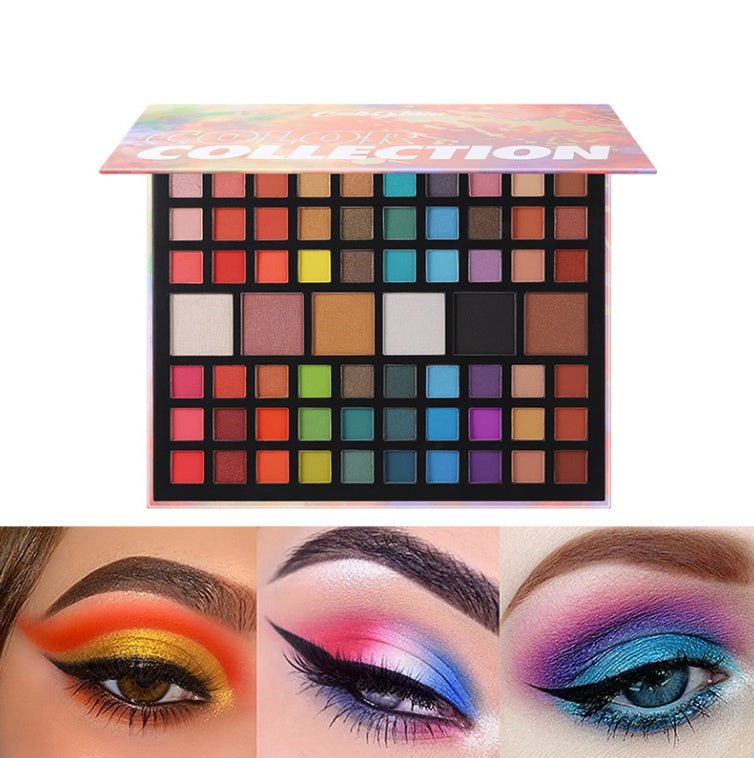66 Color Eyeshadow Palette Professional Eye Shadow Matte Shimmer Makeup Palette Highly Pigmented Long Lasting Waterproof Eye Shadow - My Store