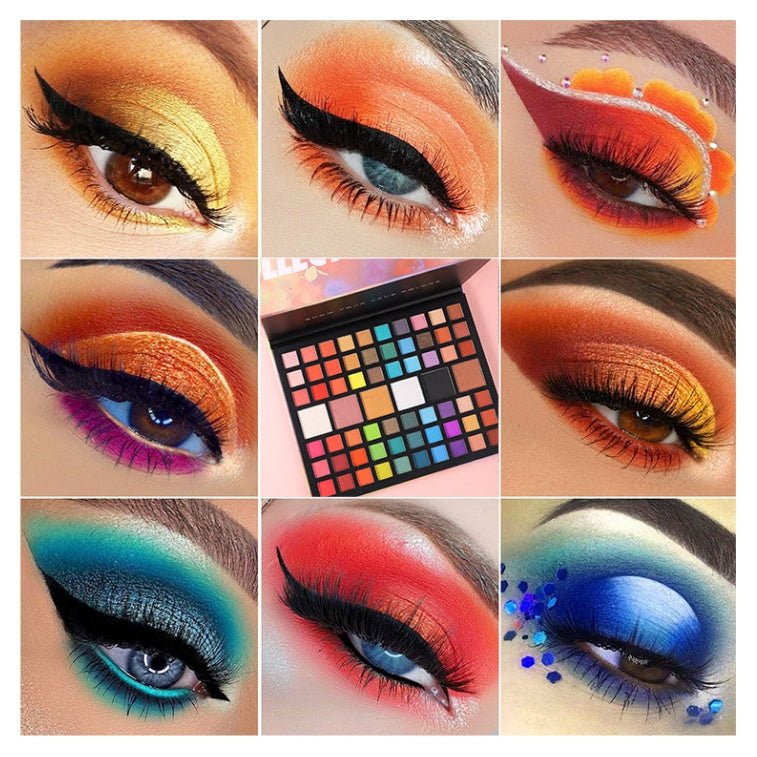 66 Color Eyeshadow Palette Professional Eye Shadow Matte Shimmer Makeup Palette Highly Pigmented Long Lasting Waterproof Eye Shadow - My Store