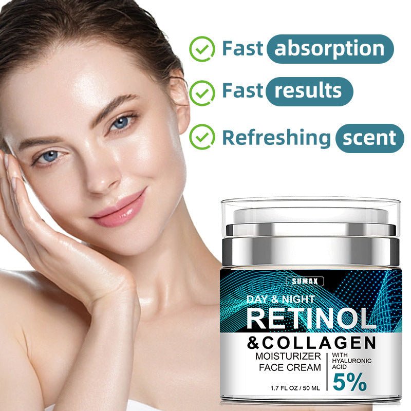 Advanced Retinol Collagen Cream For Face With 5 Hyaluronic Acid Anti - Aging Cream Anti Wrinkle Reduce Fine Lines Lifting And Firming Cream 24 - Hour Facial Care Suitable For All Skin Types - My Store