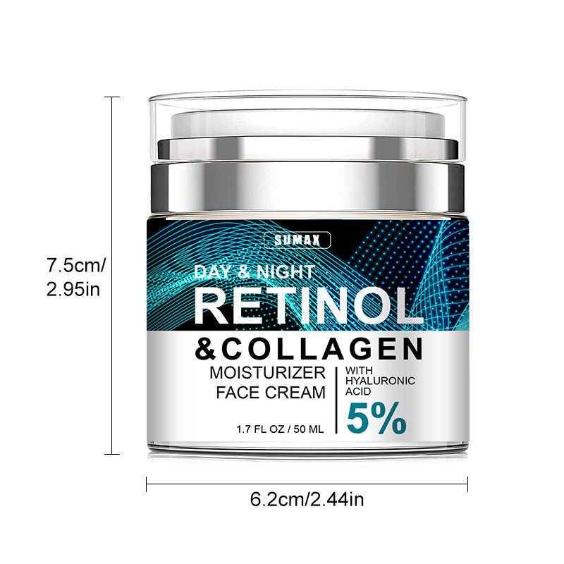 Advanced Retinol Collagen Cream For Face With 5 Hyaluronic Acid Anti - Aging Cream Anti Wrinkle Reduce Fine Lines Lifting And Firming Cream 24 - Hour Facial Care Suitable For All Skin Types - My Store