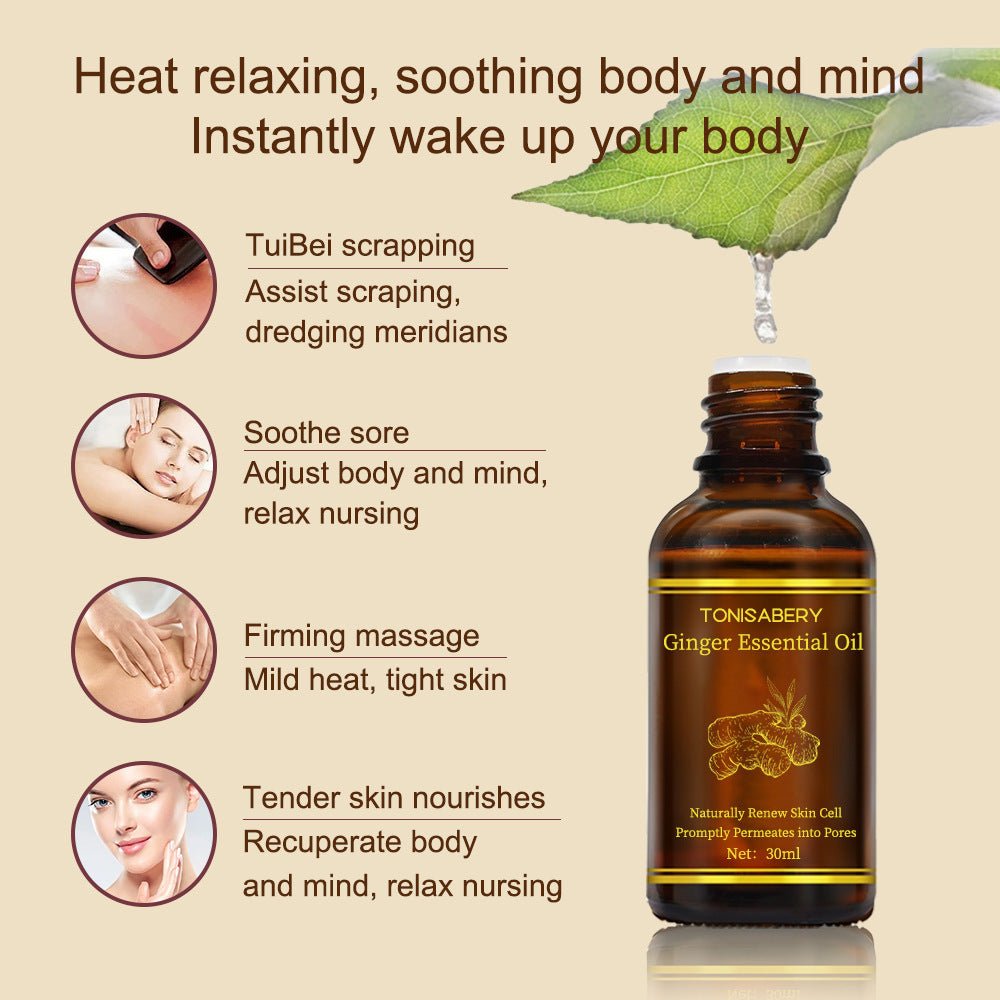 Beauty Skin Care Ginger Massage Essential Oil - My Store