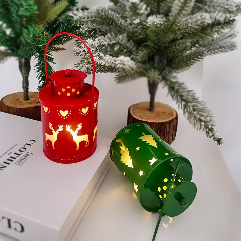 Christmas Candle Lights LED Small Lanterns Wind Lights Electronic Candles Nordic Style Creative Holiday Decoration Decorations - My Store