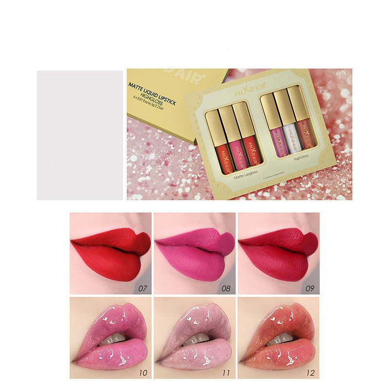 Matte high gloss lip gloss set - My Store